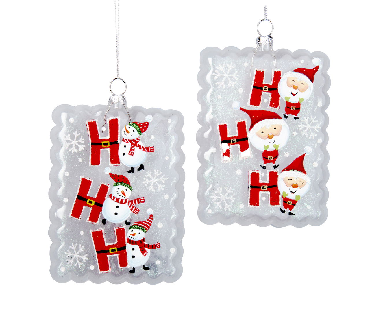 Kurt s adler Ornament glas kerstman sneeuwp. l13cm - 