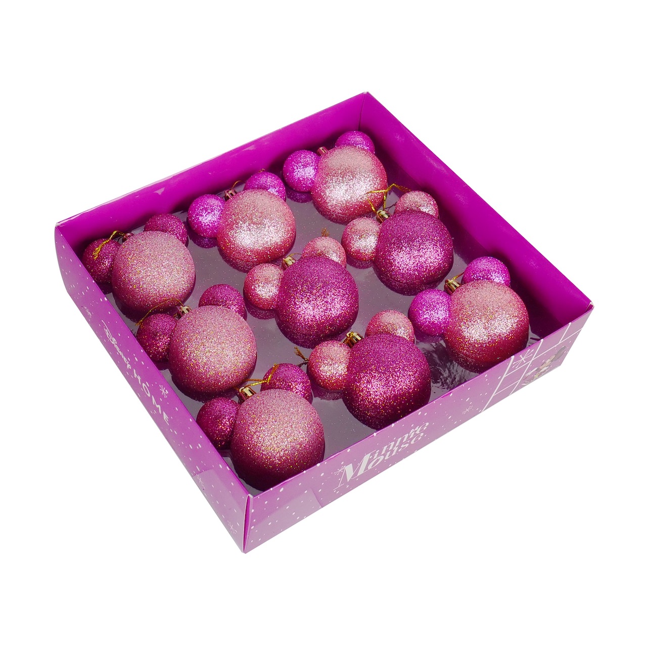 Kurt s adler Box kerstbal plastic 60mm minnie 9st - 