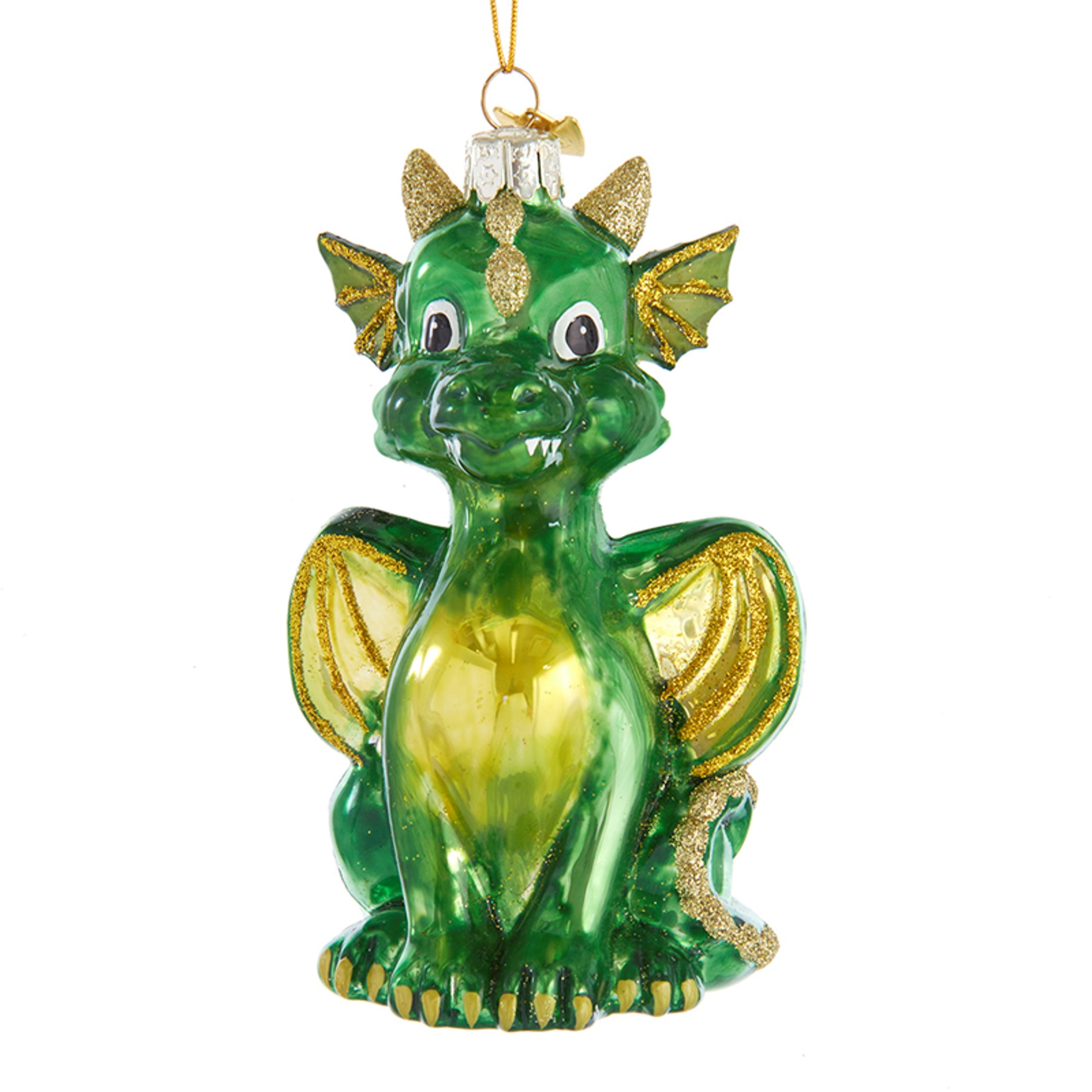 Kurt s adler Noble Gems Glass Baby Dragon Ornament 5 inch - 