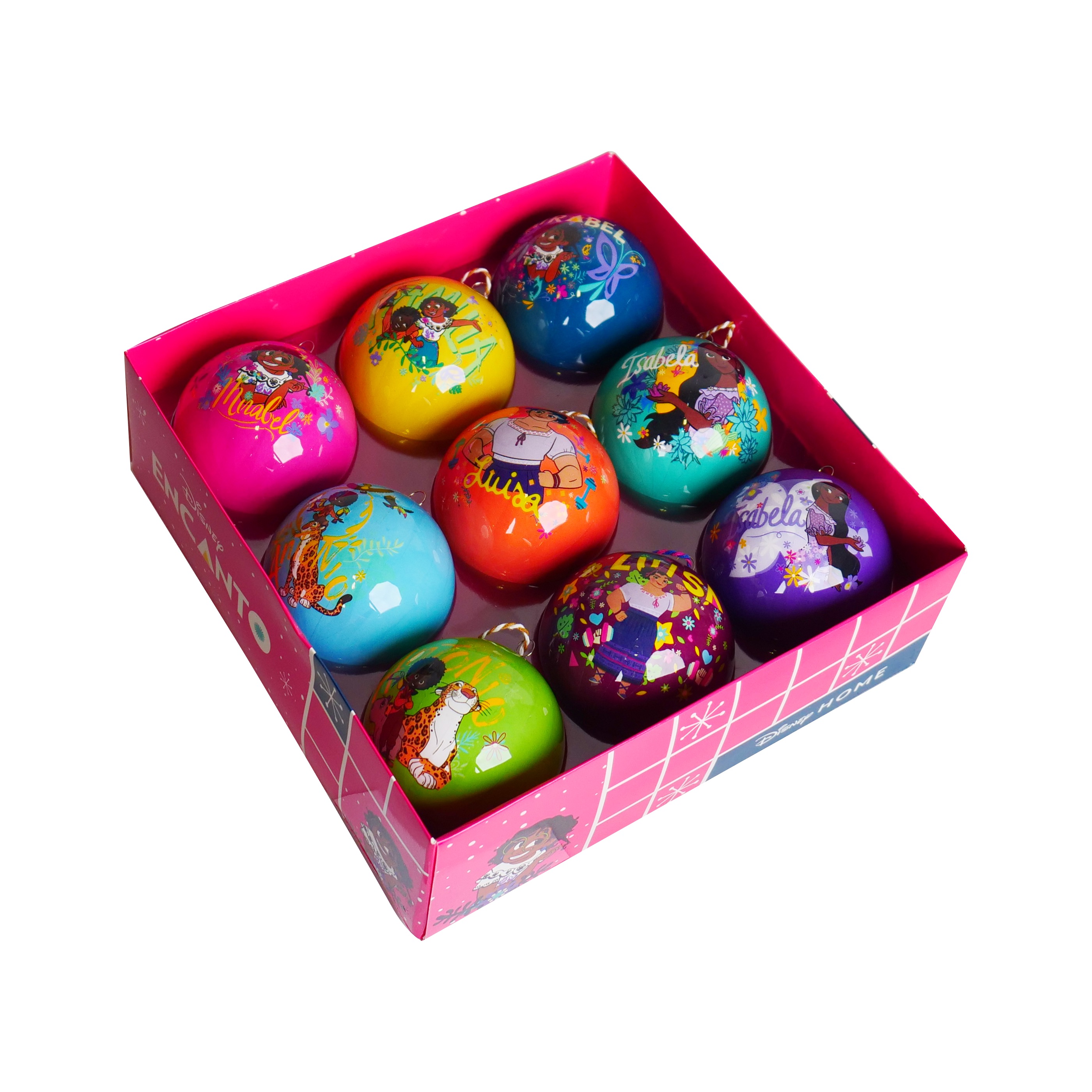 Kurt s adler Box kerstbal plastic encanto l75mm 9st - 