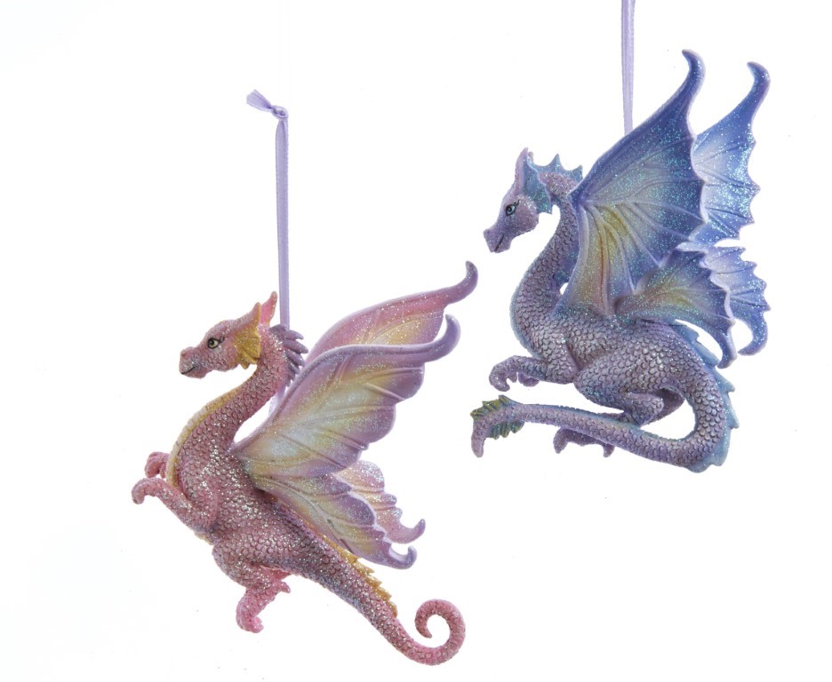 Kurt s adler Orn.pvc fantasiedraken h10.5cm - 