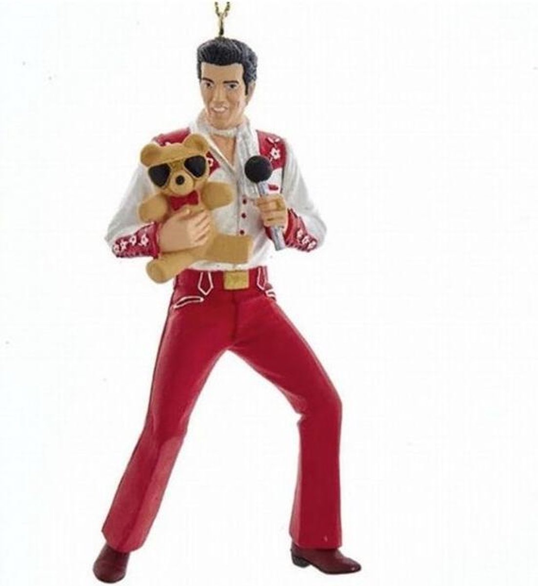 Kurt s adler Elvis Presley met teddybeer kerst ornament - 