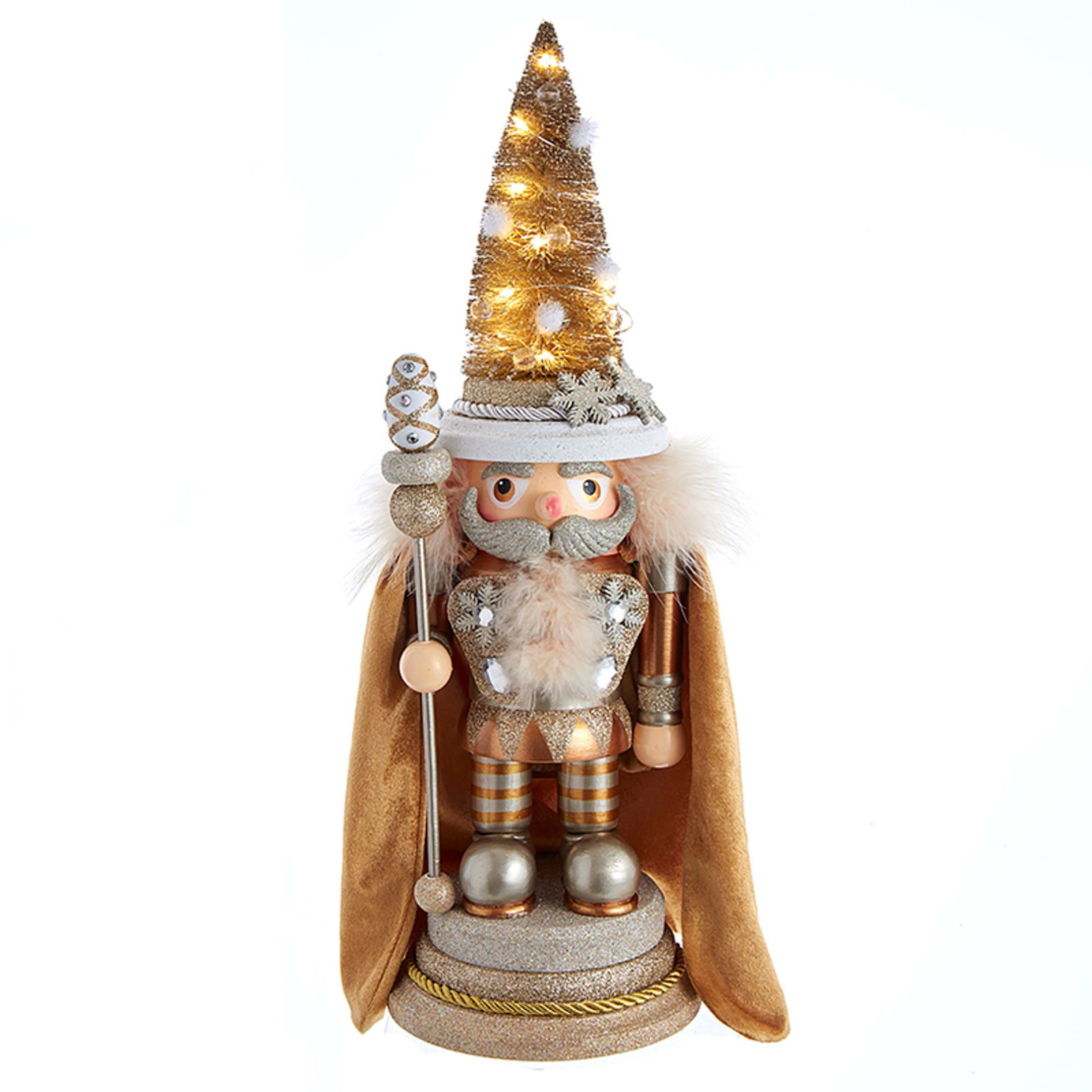 Kurt s adler Gloden Forst Led Chubby Nutcracker 17 inch b/o - 