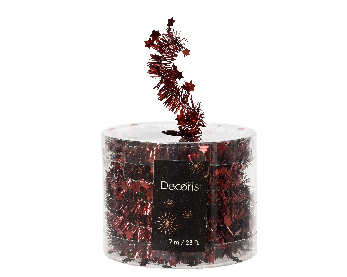 Decoris Lametta guirlande pvc d3l700 cm obld kerst - 