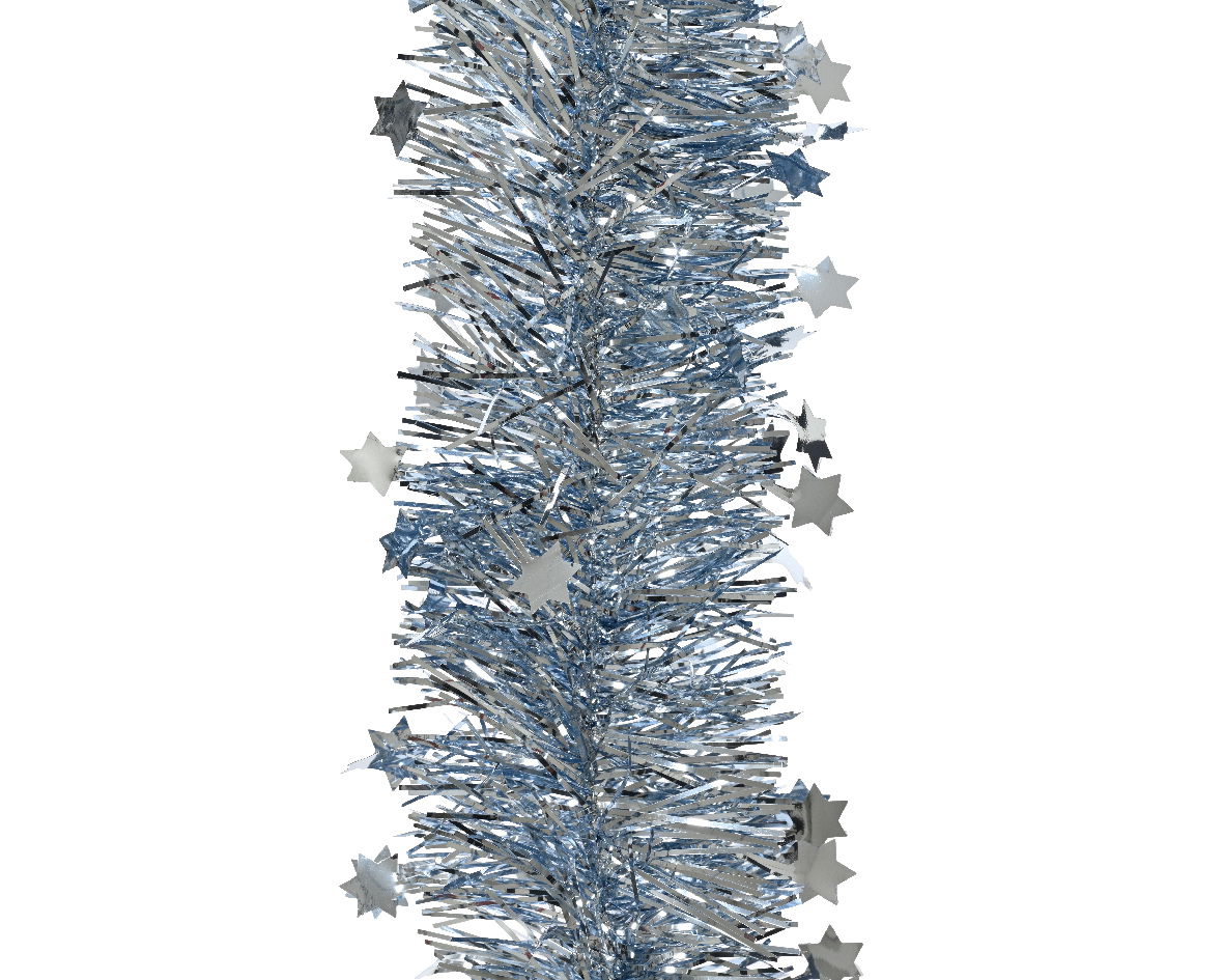 Decoris Lametta guirl.pet d9h270 cm ijsblw - 