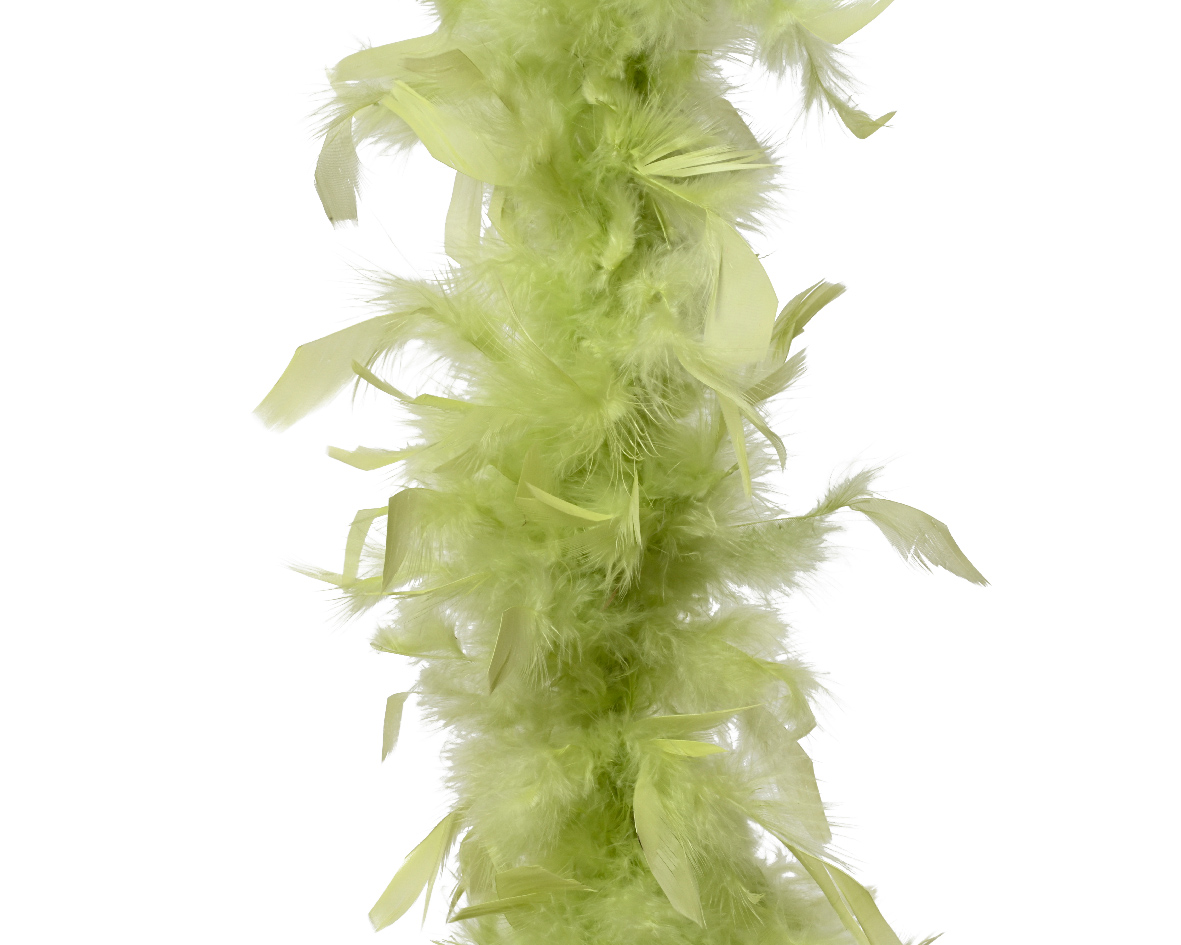 Decoris Boa veer d15l15b15h184 cm pistache kerst - 