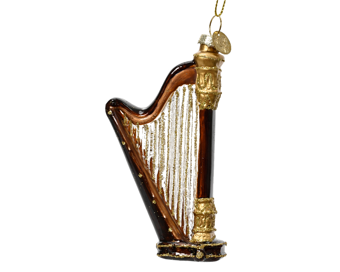 Decoris Instrument glas l2b1h9 cm multi kerst - 