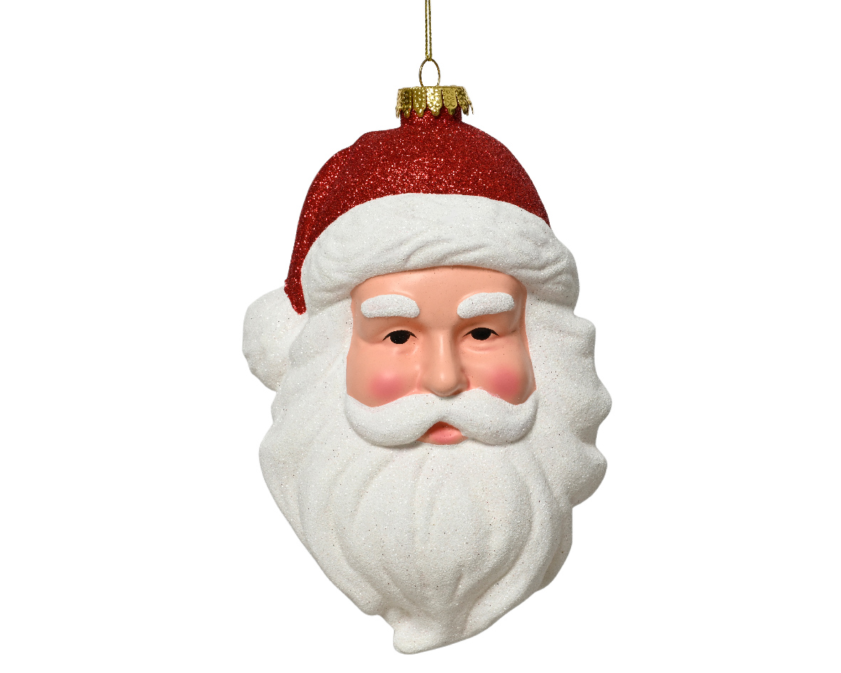 Decoris Kerstman plastic l12.3b10h18.7 cm wit kerst - 