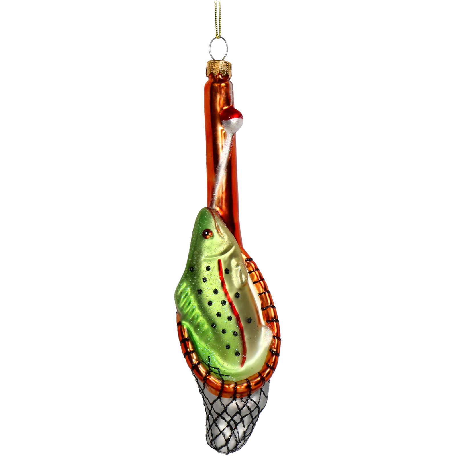Hd collection Ornament kerstbal Vissen Glas Multi 16.7 cm - 