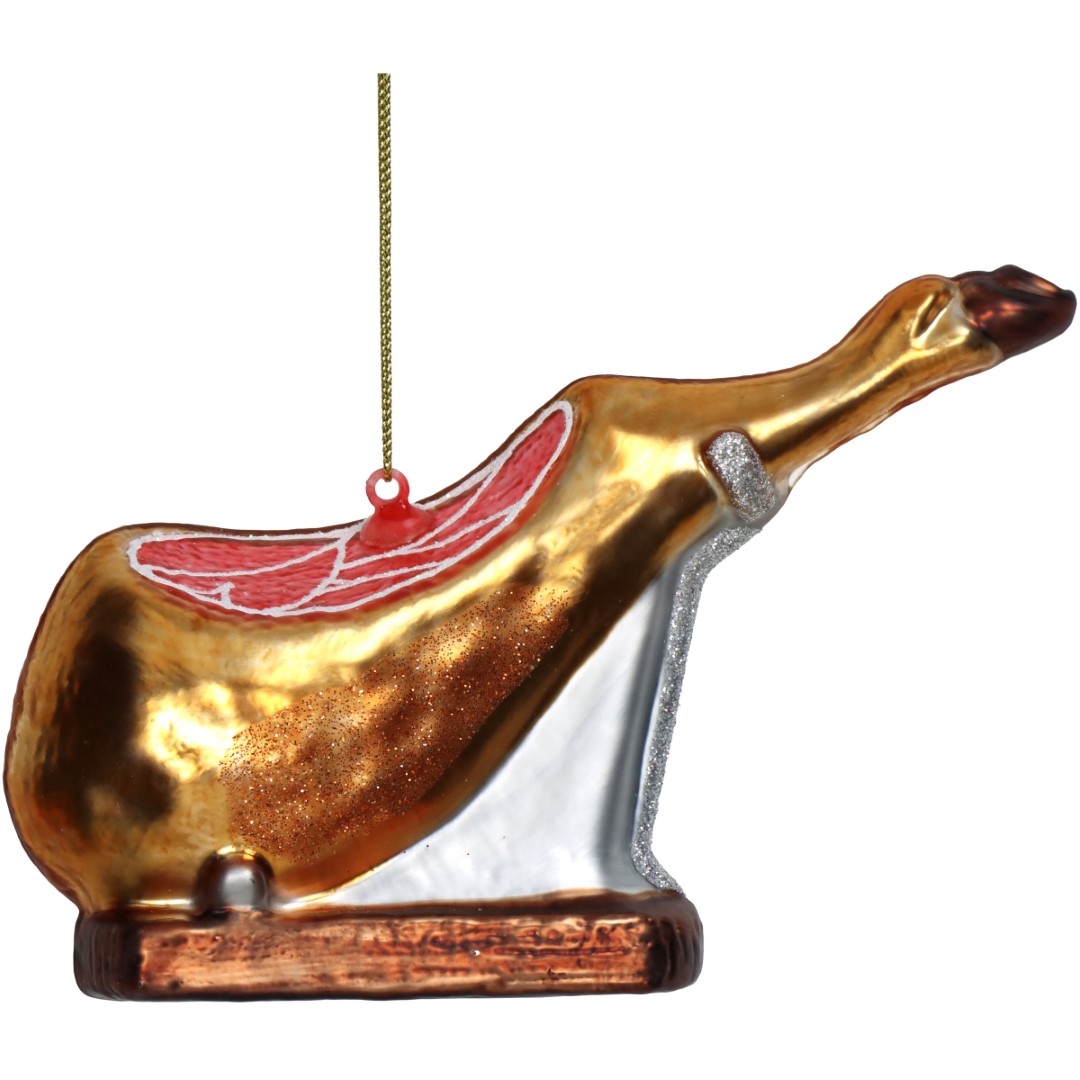 Hd collection Ornament Ham Glas Goud 15.2cm - 