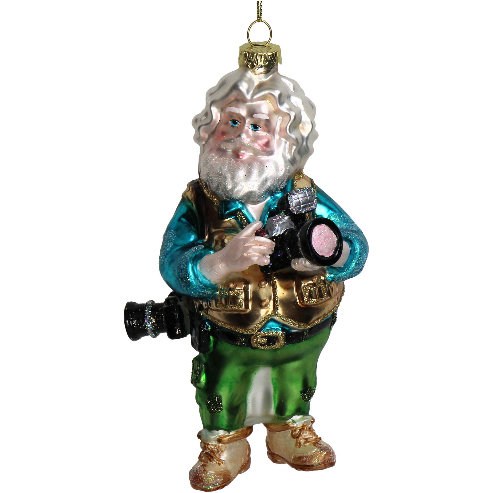 Hd collection Ornament kerstbal Fotograaf Glas Multi 13.3 cm - 