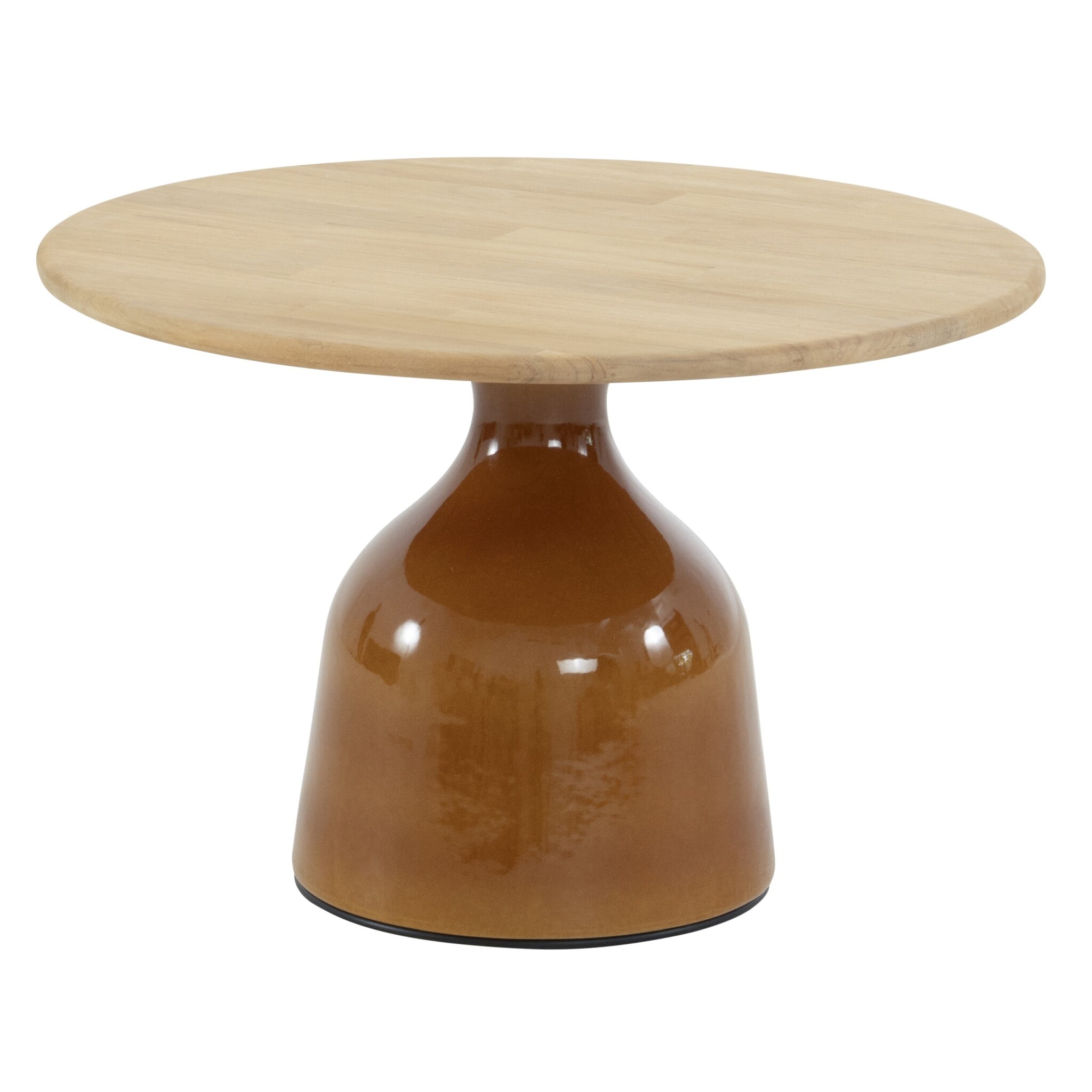 4 Seasons Outdoor June lounge tuintafel hoogglans keramiek caramel 60xH40 cm 