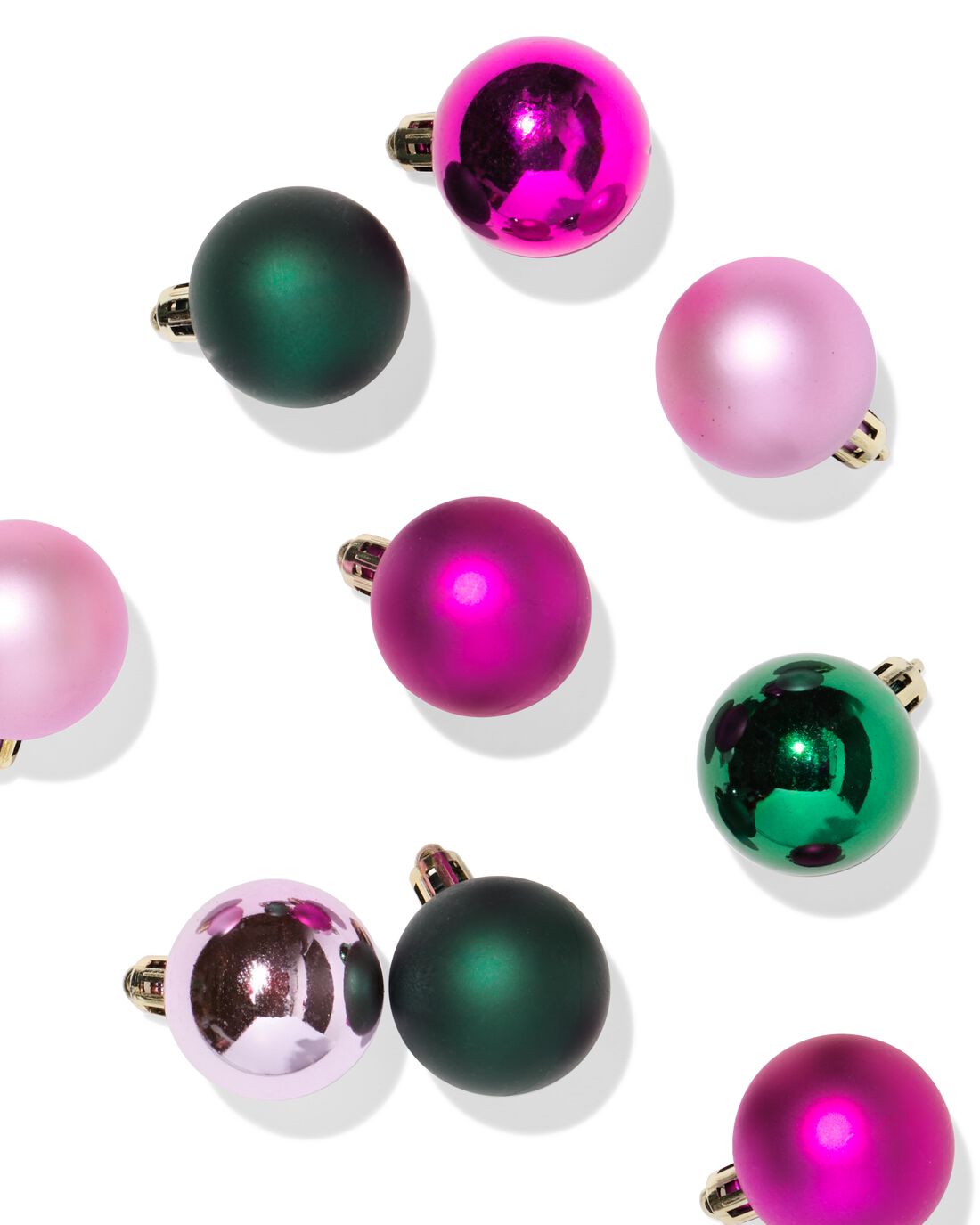 HEMA Kerstballen 4.1cm Plastic Multi (multi)