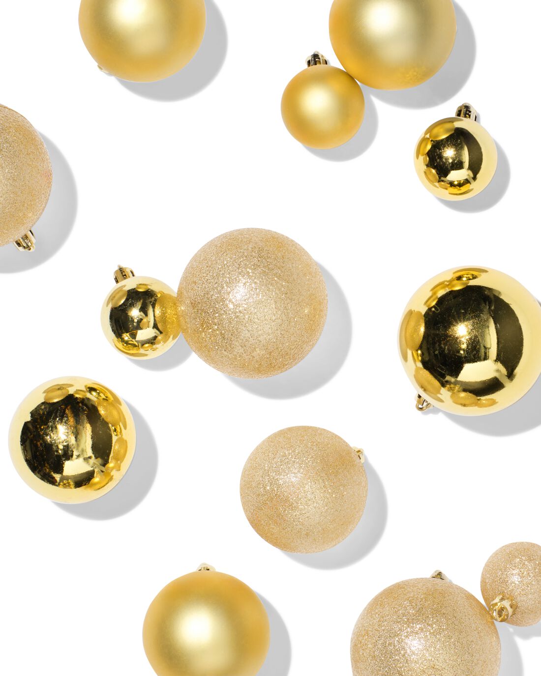 HEMA Kerstballen Set Goud - 44 Stuks (goud)