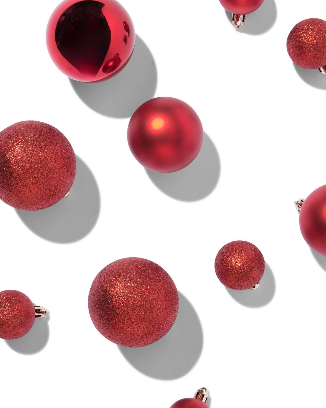 HEMA Kerstballen Set Rood - 44 Stuks (bordeauxrood)