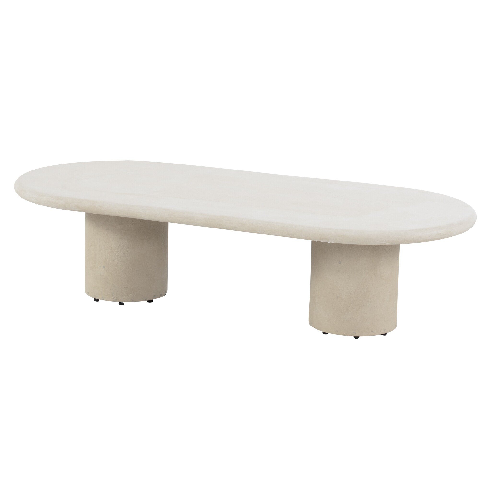 4 Seasons Outdoor Hampton lounge tuintafel ovaal mortex beige 140x65xH35 cm 