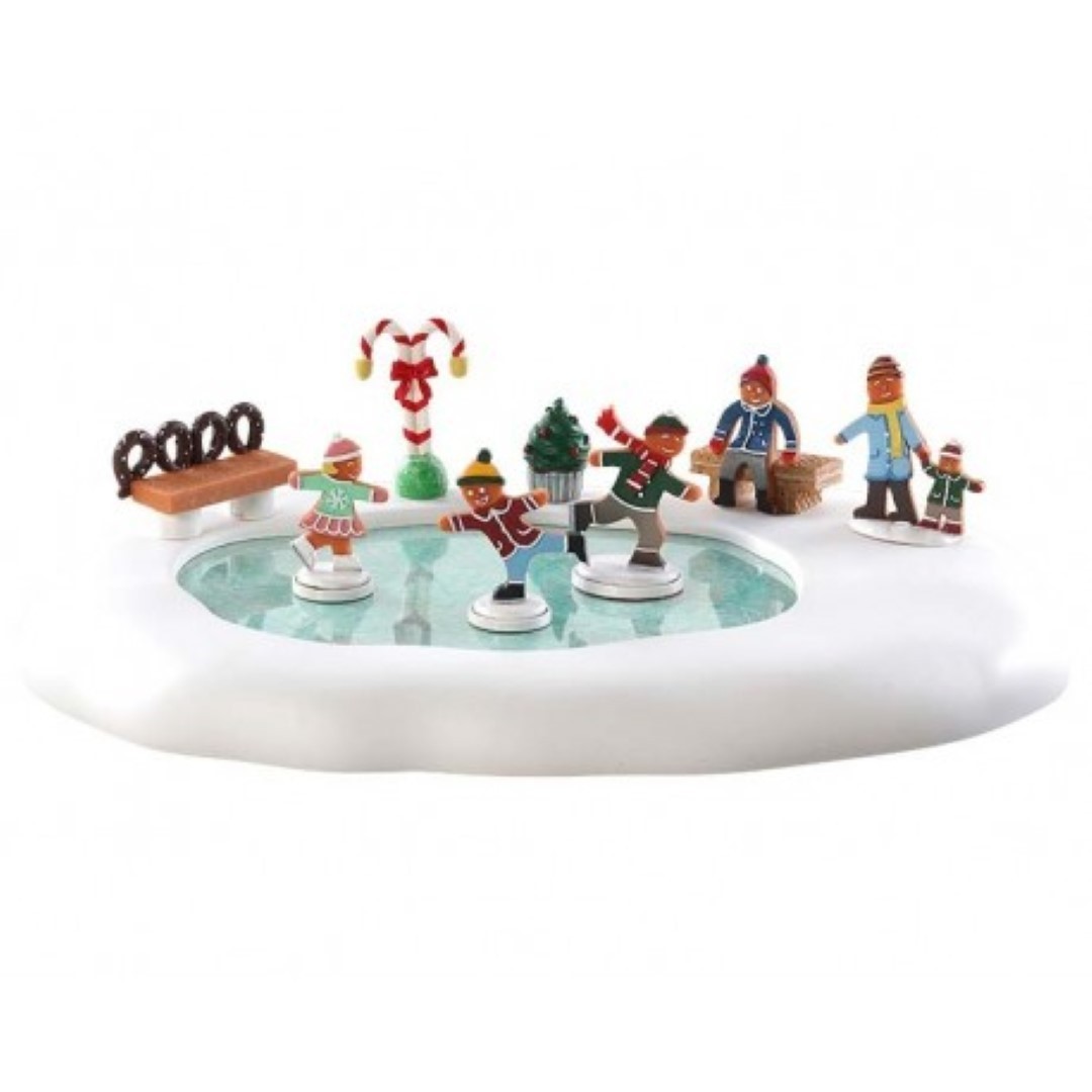 Lemax Gingerbread skating pond b/o (4.5v) - 