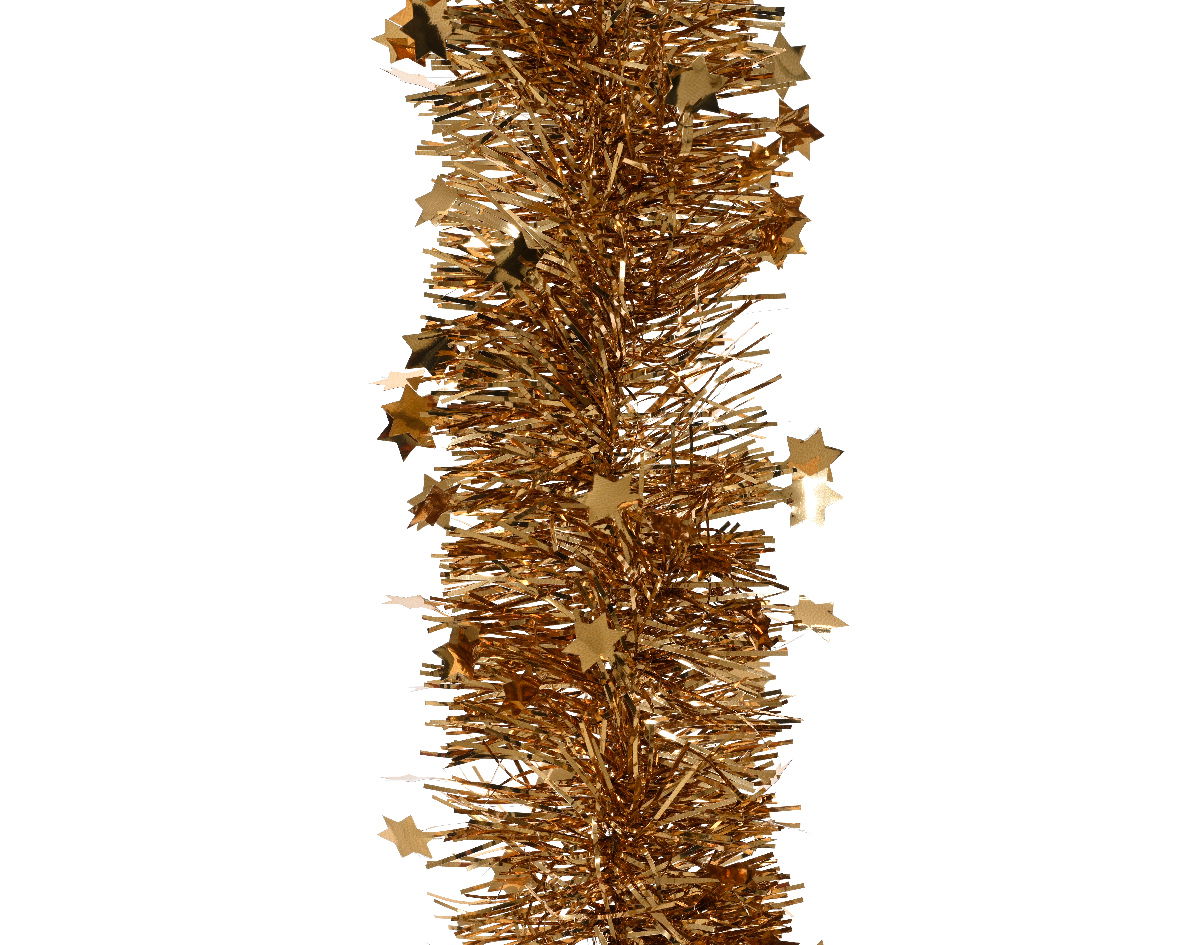Decoris Lametta guirl.pet d9h270 cm pec.bruin - 