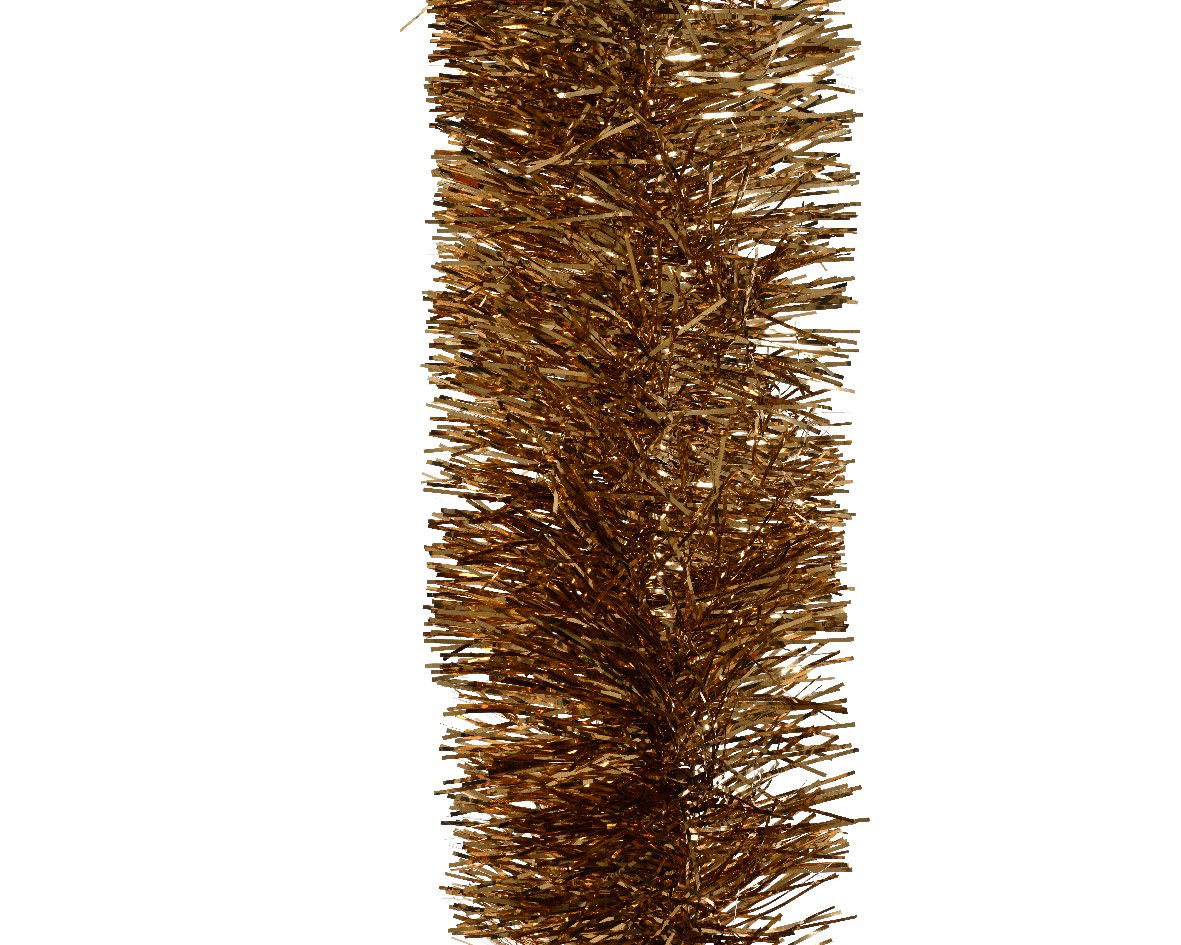 Decoris Lametta guirl.pet d10h270 cm pec.bruin - 