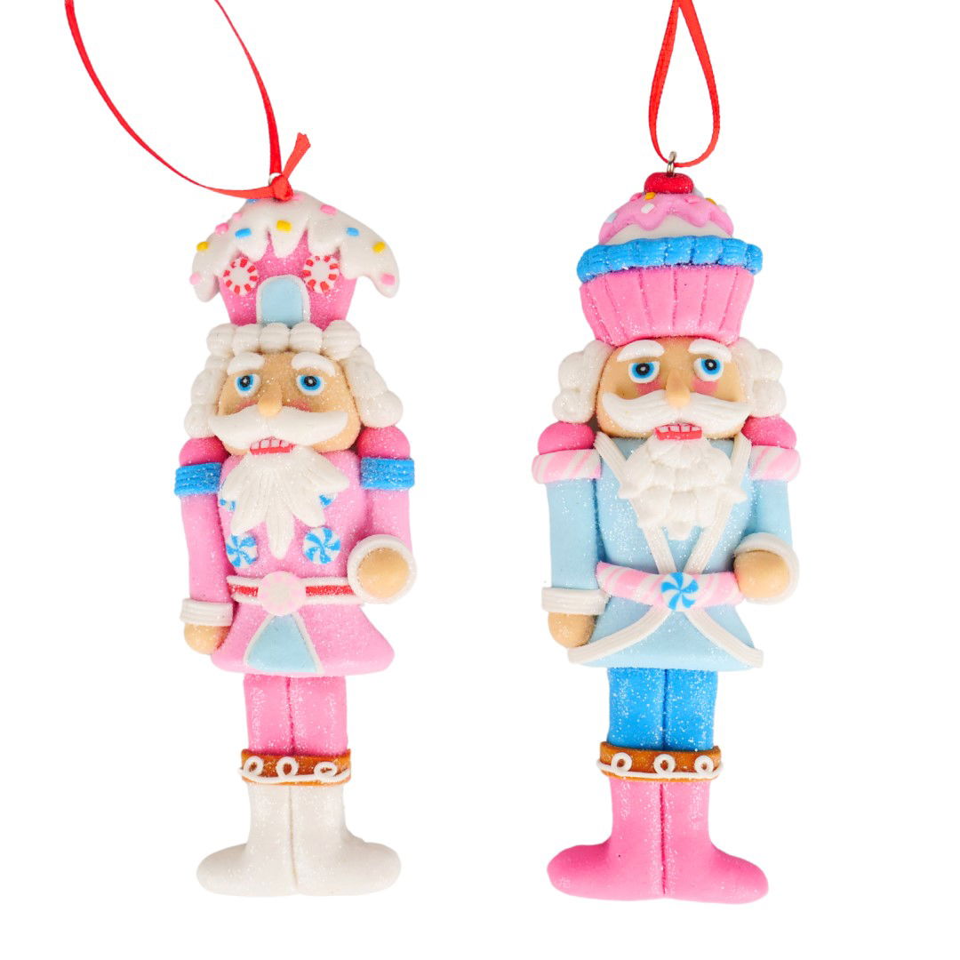 Kurt s adler 5.625 inch H Clay Dough Nutcracker Orna X 2. 5x5x10 cm kerstornament - 