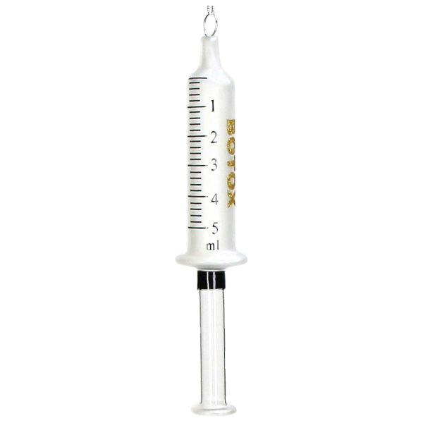 Hd collection Syringe Botox Glass White 16,4 cm ornament - 