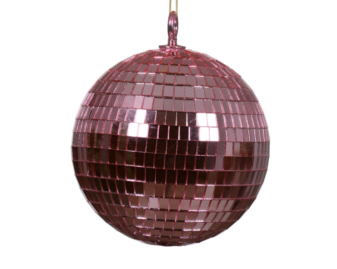 Decoris Kerstbal foam d15h15 cm roze - 