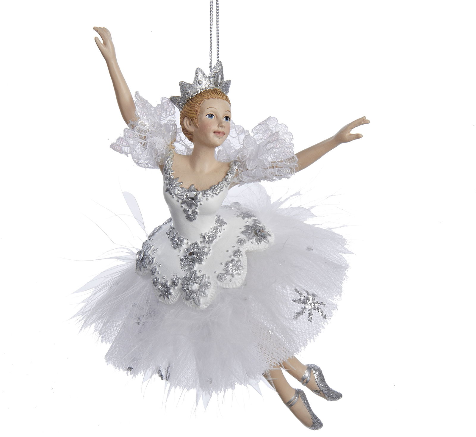 Kurt s adler 6.75 inch Snow Queen Ballerina Orn. I 10,16x5,08x17,145 cm kerstornament - 