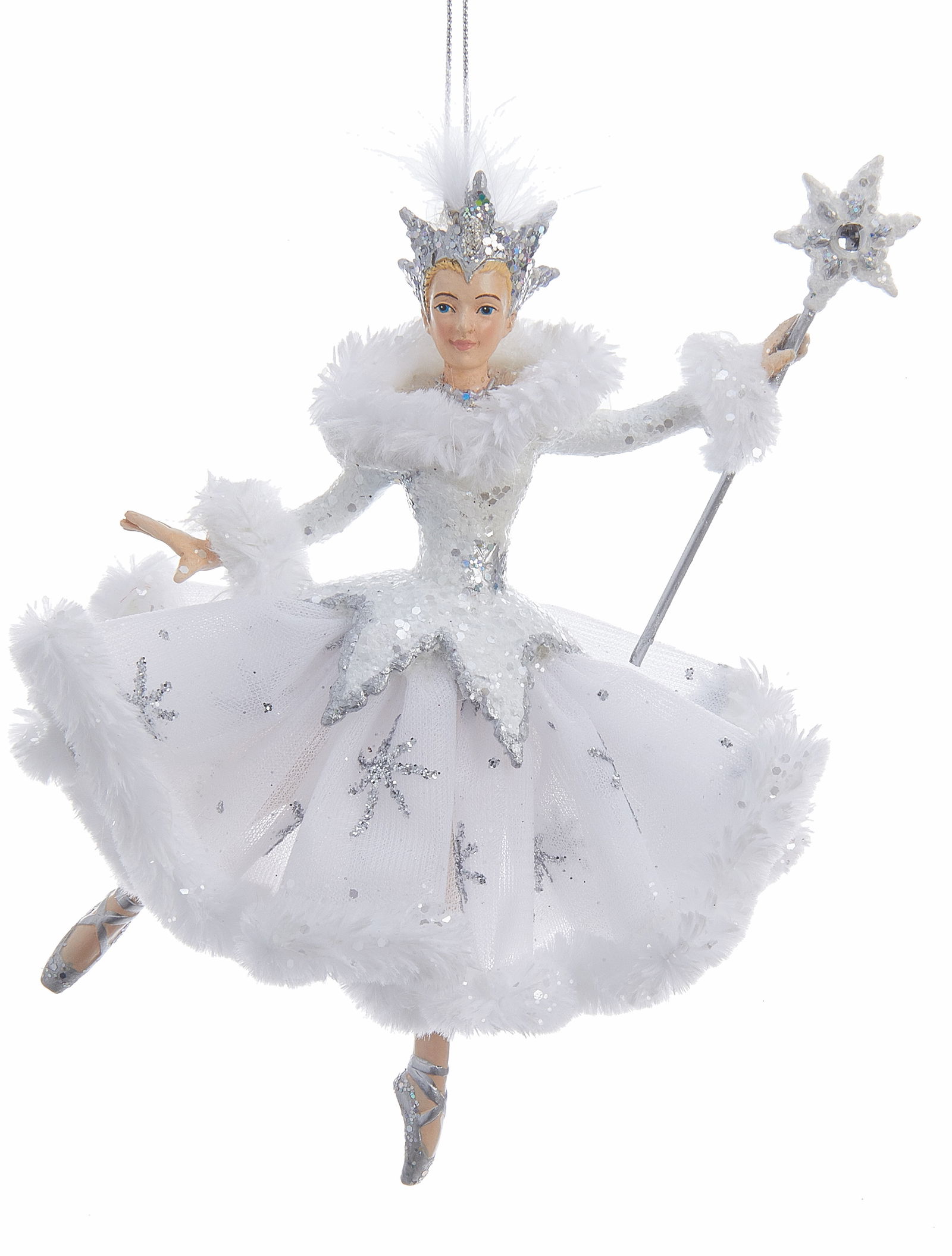 Kurt s adler 6.75 inch Snow Queen Ballerina Orn. II 12,065x6,985x17,145 cm kerstornament - 