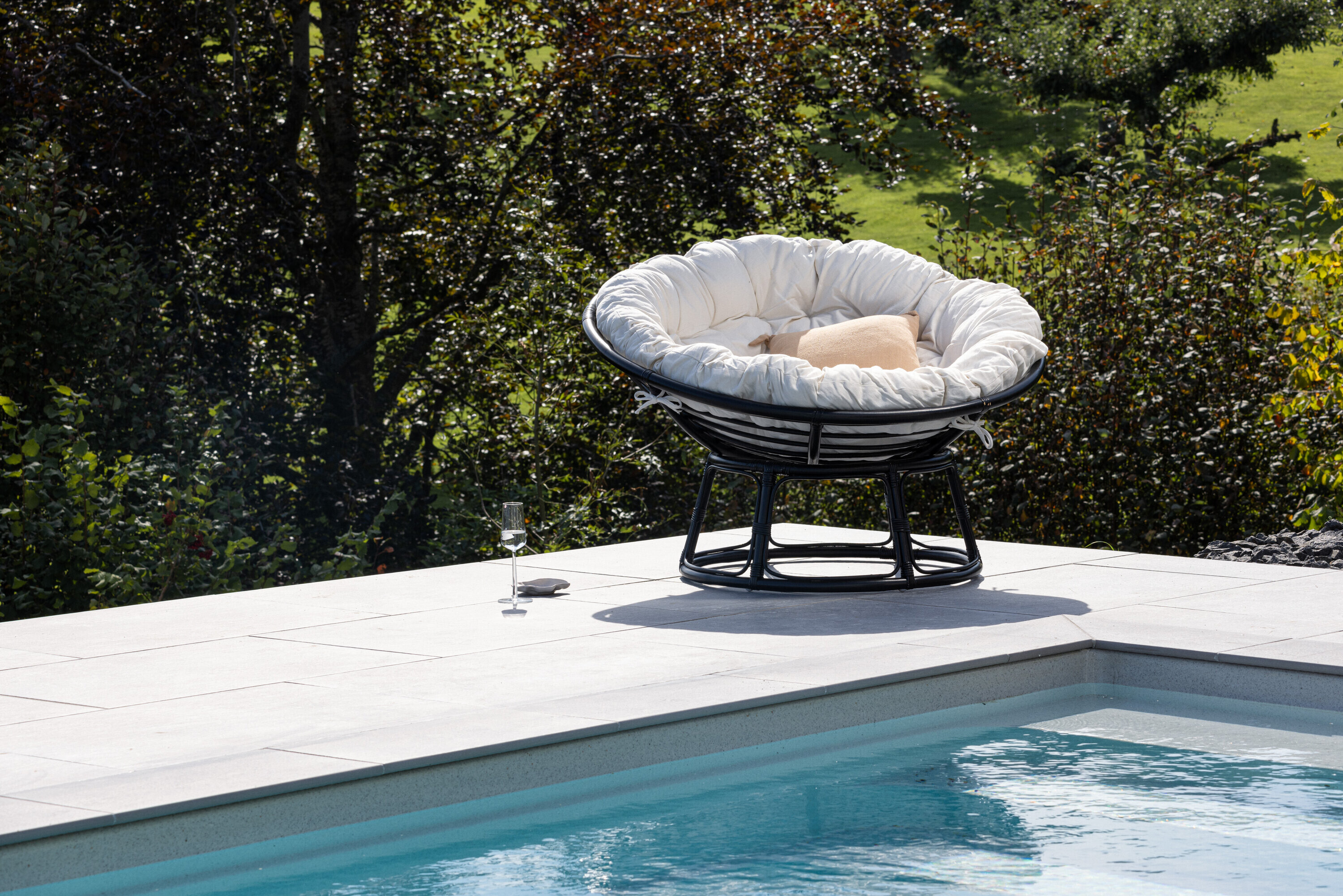 Nohr Loungestoel Nickos Rattan - Zwart