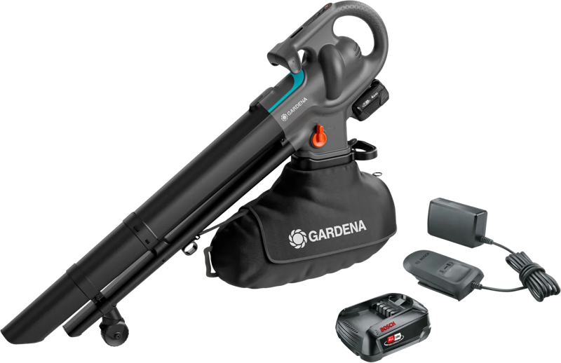 Gardena Powerjet Collect 18V P4A Solo + Bosch Starterset 18V 2,5 Ah Accu