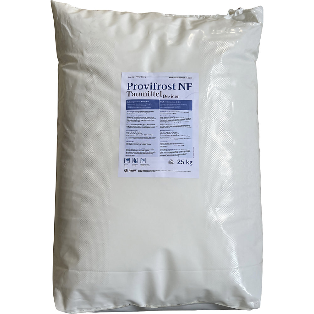 Winterstrooimiddel Provifrost, zak van 25 kg, zoutvrij, milieuvriendelijk, VE = 30 stuks