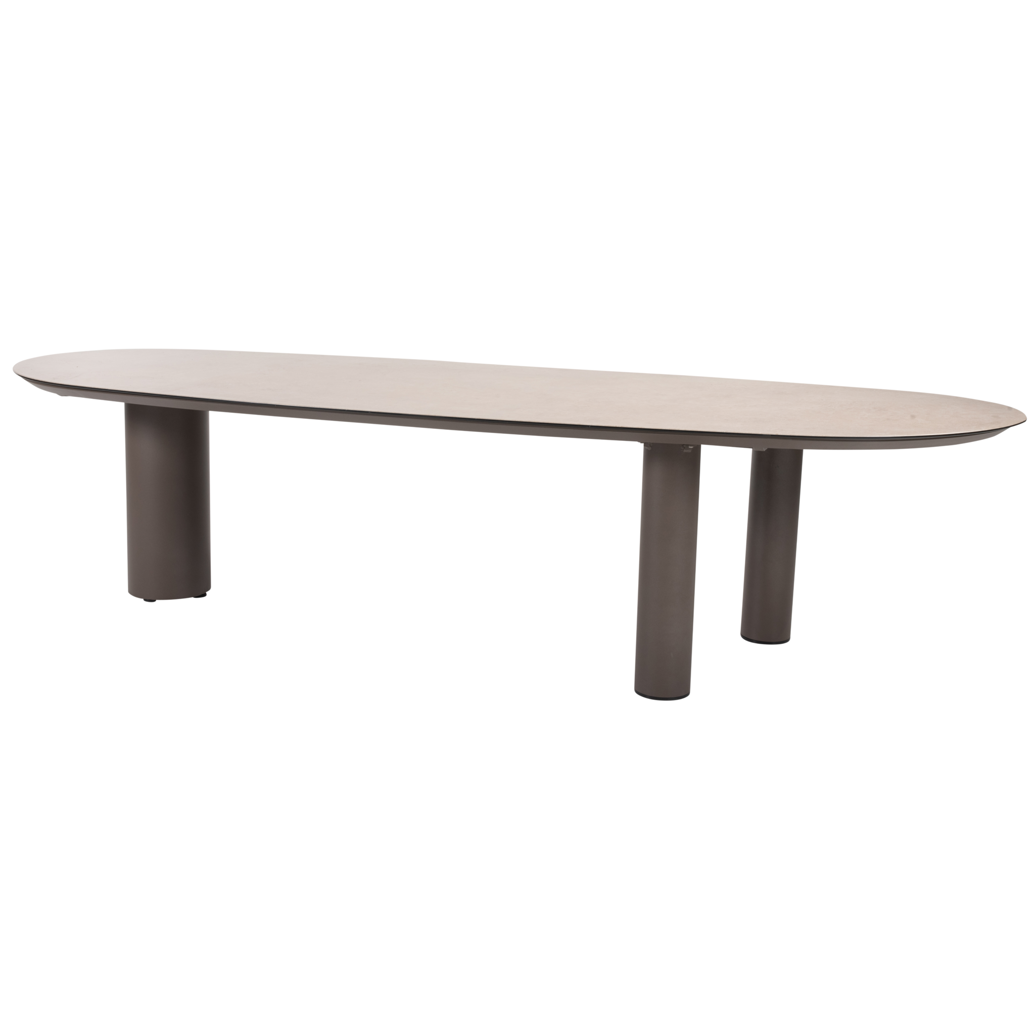 Taste 4SO Denia dining tuintafel 290x110xH75 cm met 3 poten printed ceramic terre 