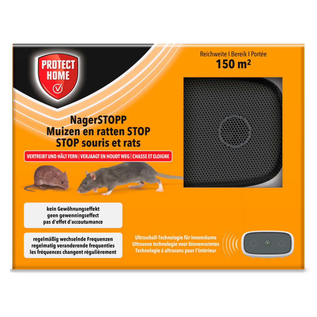 Protect Home Ultrasonic muis en rat tegen muizen en ratten 150m2 - 
