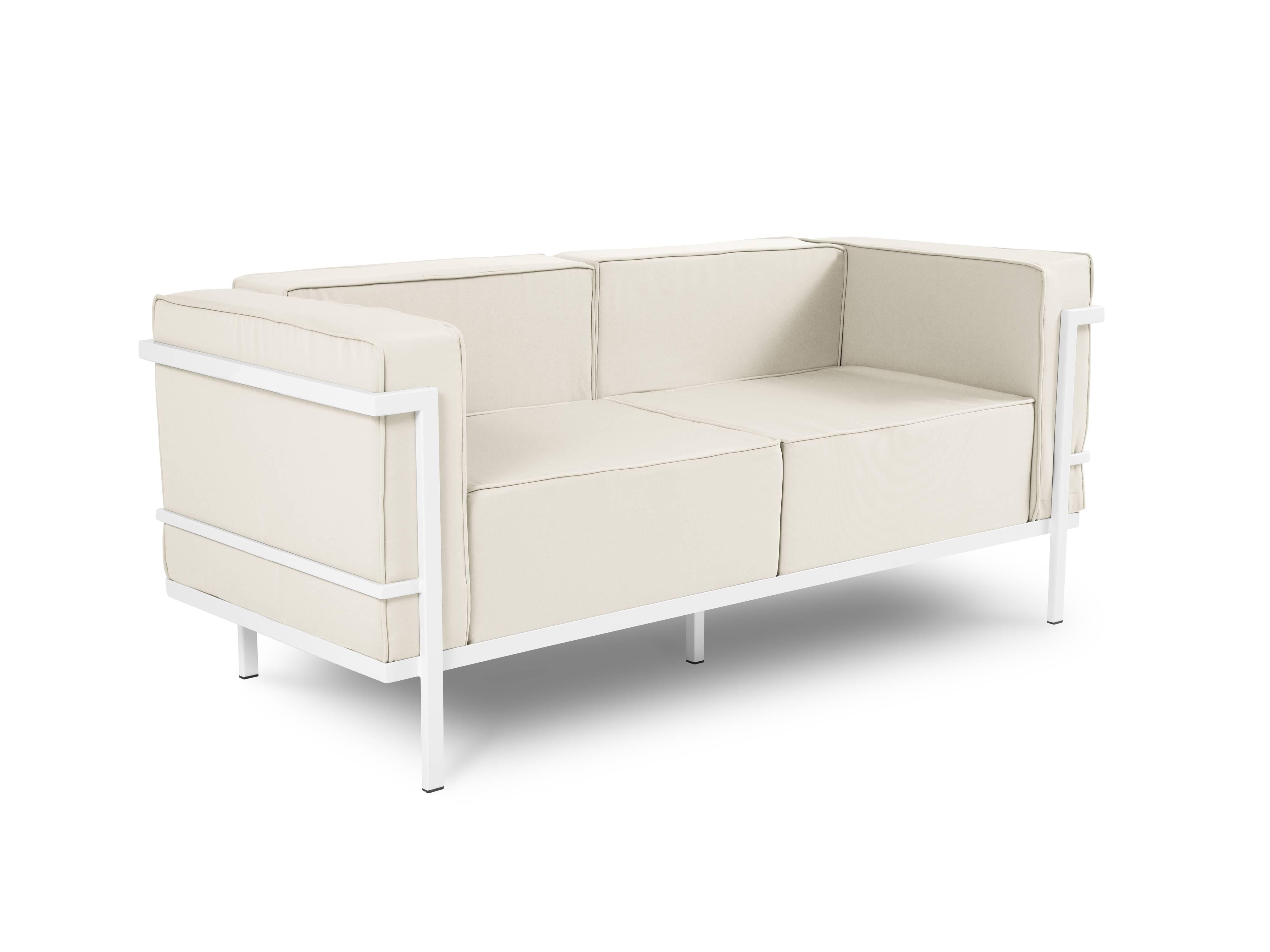 Calme Jardin Outdoor 2-zitsbank Cannes White | 