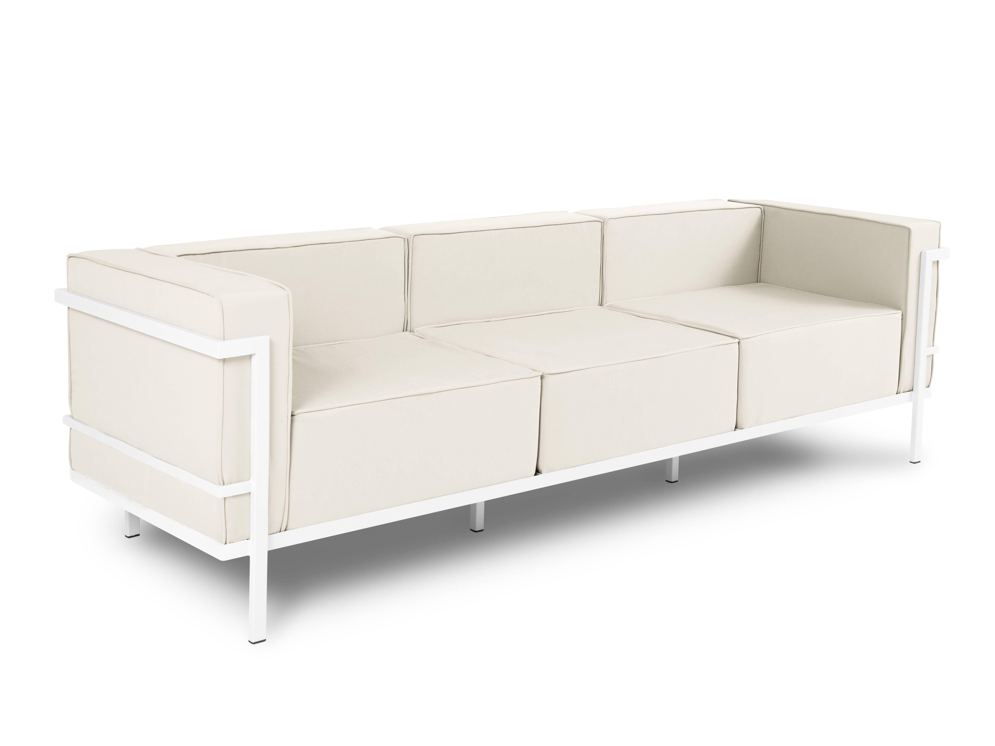 Calme Jardin Outdoor 3-zitsbank Cannes Wit | 