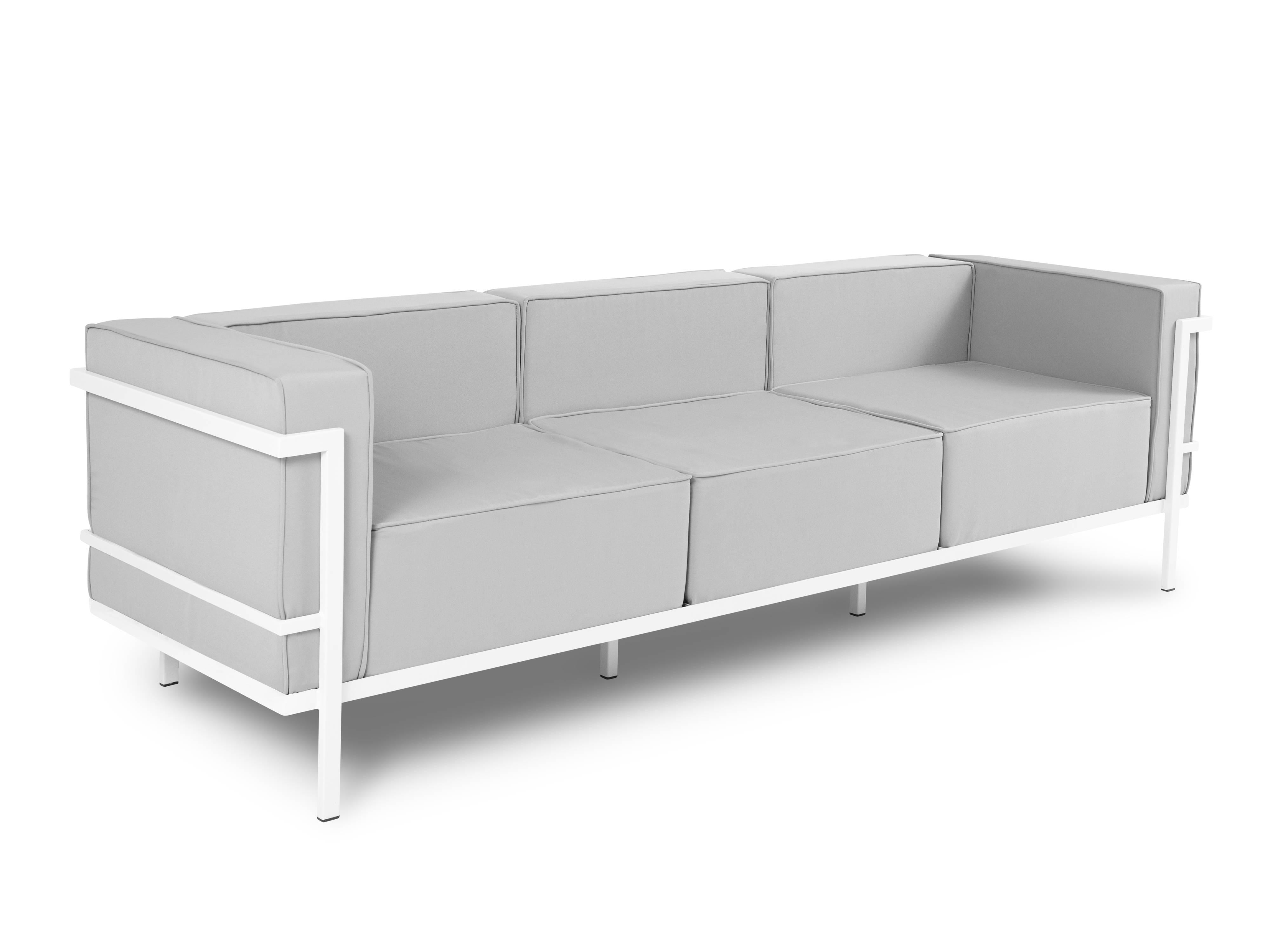 Calme Jardin Outdoor 3-zitsbank Cannes Wit | 