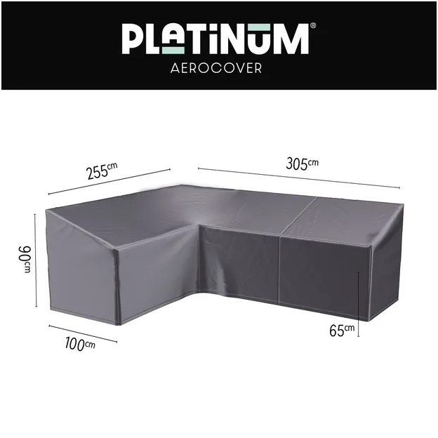 Aerocover Loungesethoes 305x255x100xH65-90 links - 