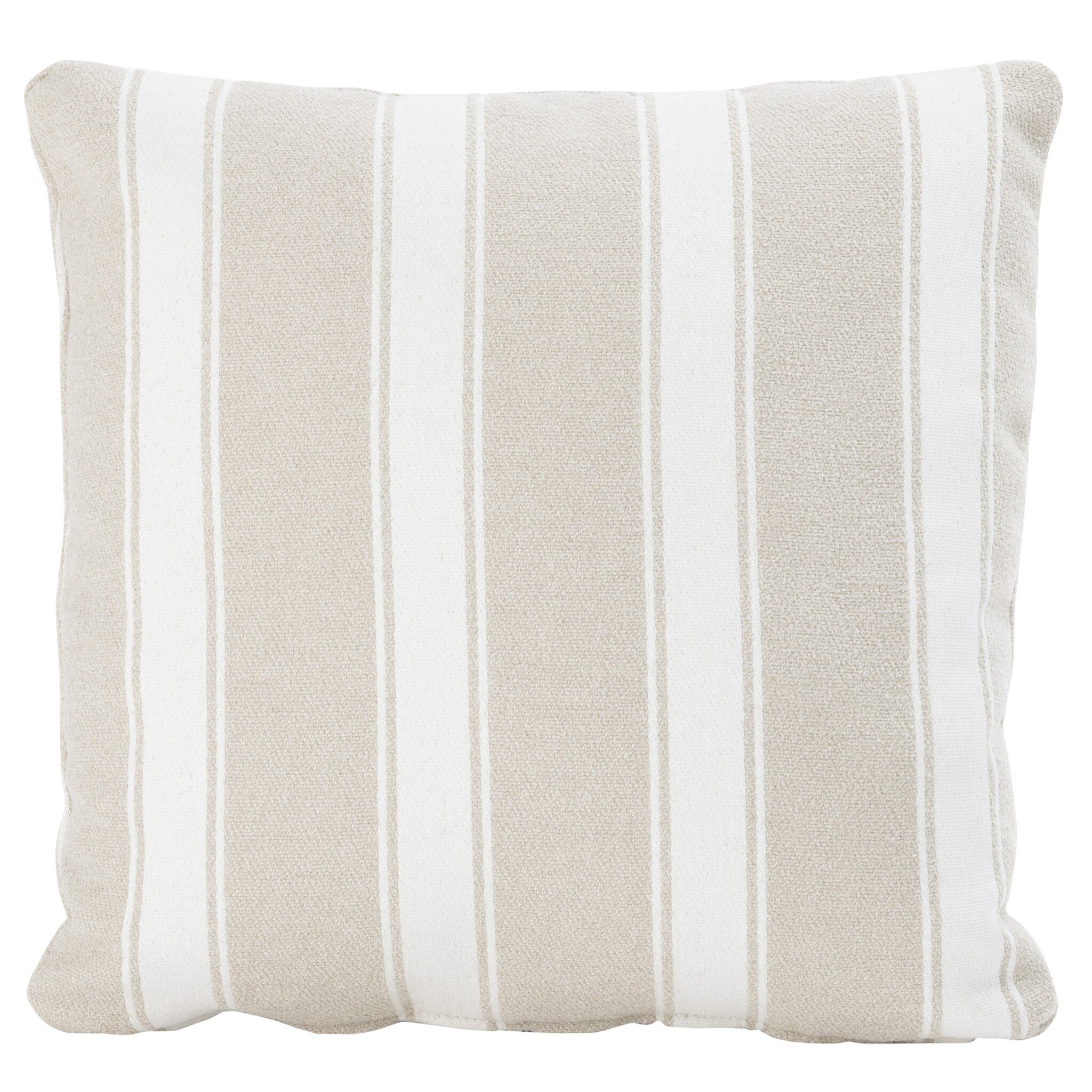 4 Seasons Outdoor Sierkussen 50x50 cm boucle stripe cream 