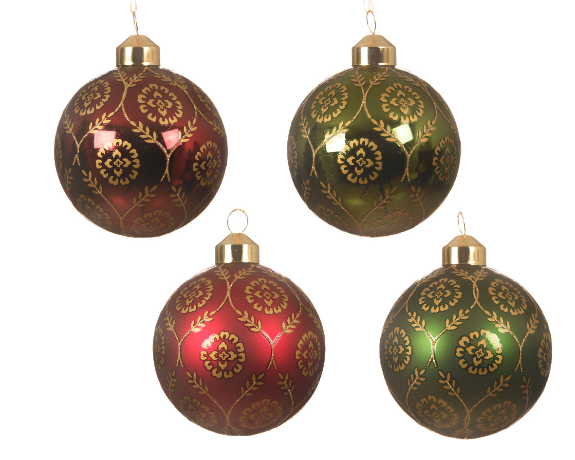 Ksd Kerstbal glas d8cm a4 - 
