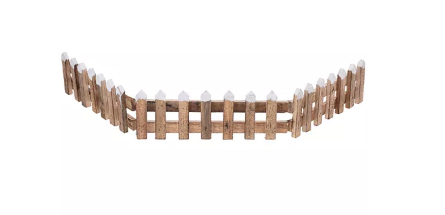 Buitengewoon de boet Kerstdorp Hek Hout 10 cm - 