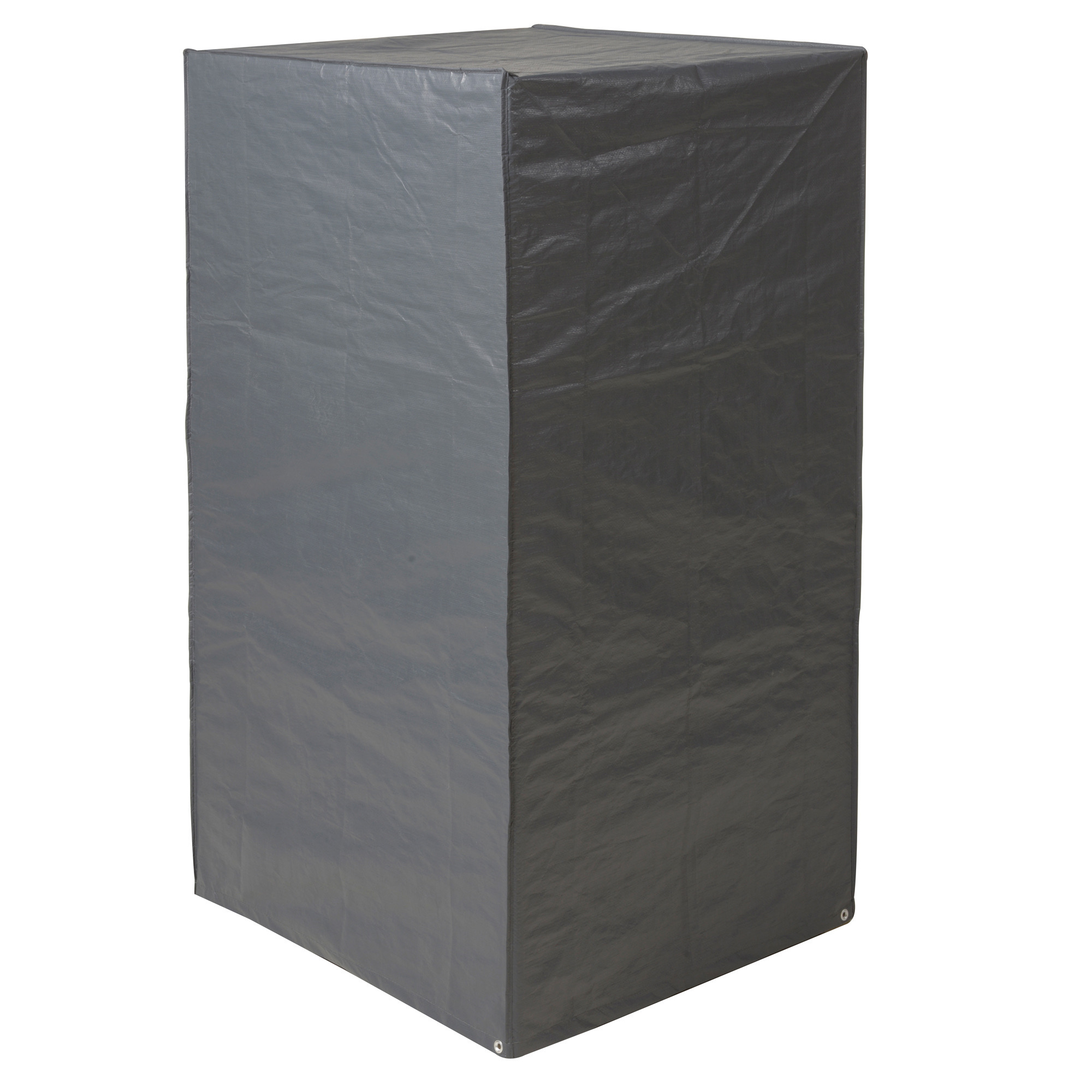 Merkloos 4x Grijze afdekhoezen/beschermhoezen voor gestapelde stoelen x 75 x 70 cm -