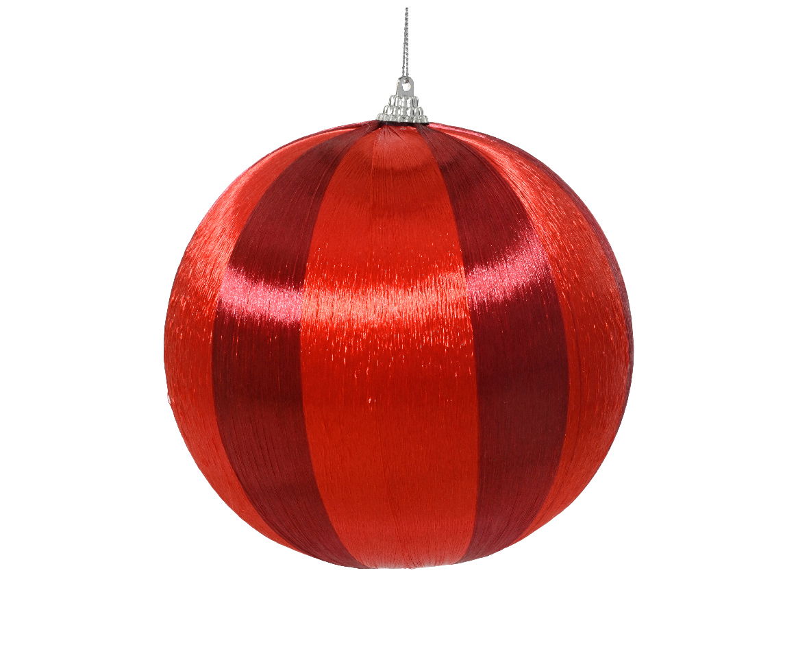Decoris Kerstbal foam d8 cm ossenbloed  - 