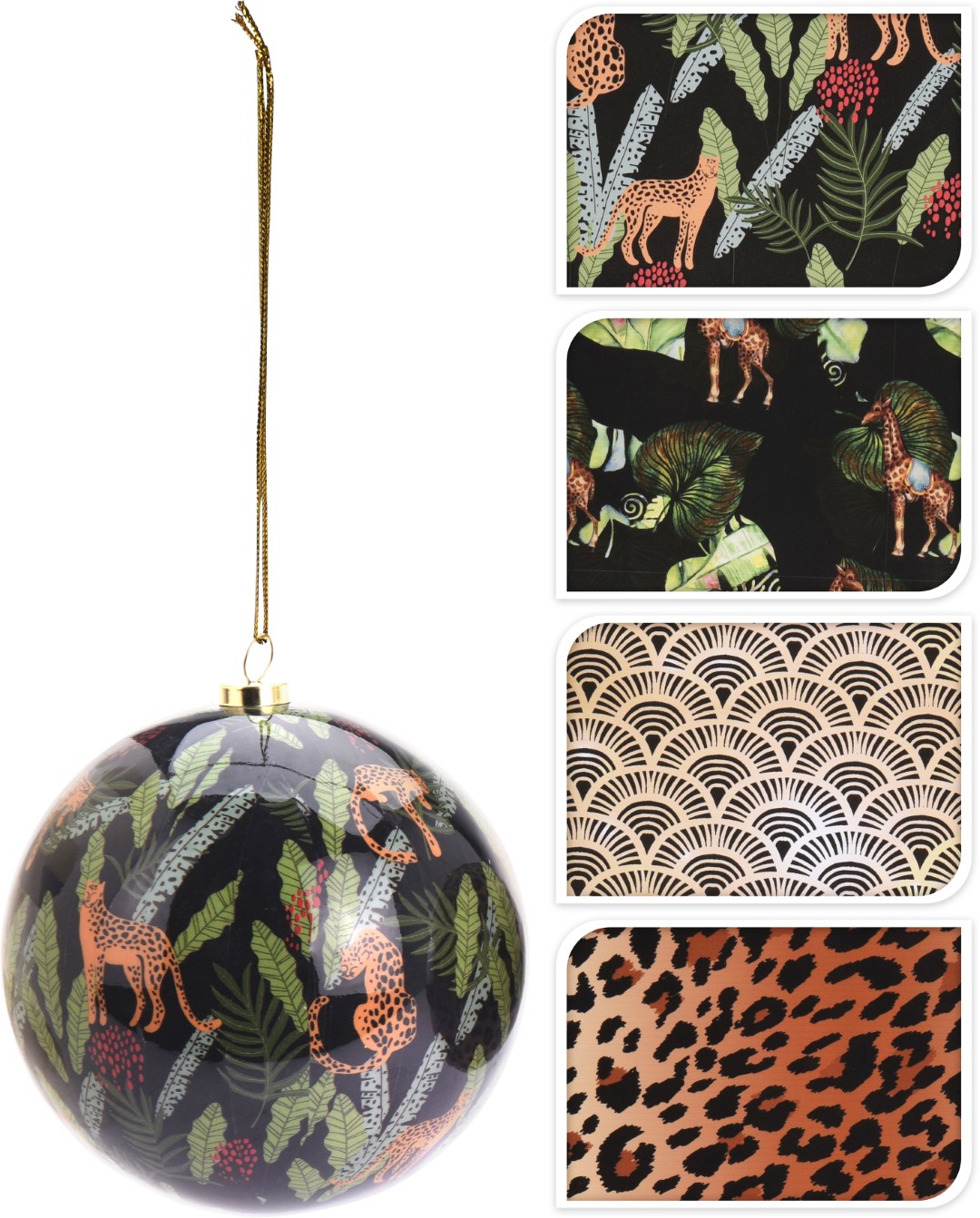 Nampook 2 stuks! Kerstbal lush 100 mm 4 assorti  - 