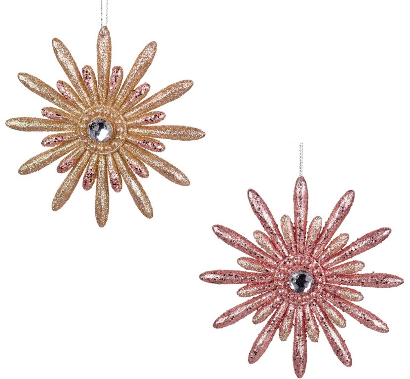 Kurt s adler Ornament plc sneeuwvlok roze l7 cm Kurt S. Adler - 