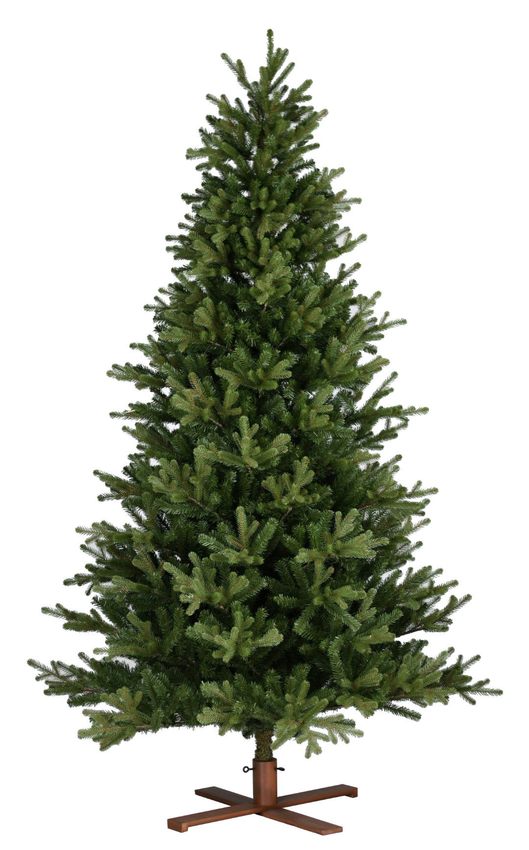 National tree company Kunstkerstboom Vermont DB met houten voet H152 D102 cm Our Nordic Christmas  - 
