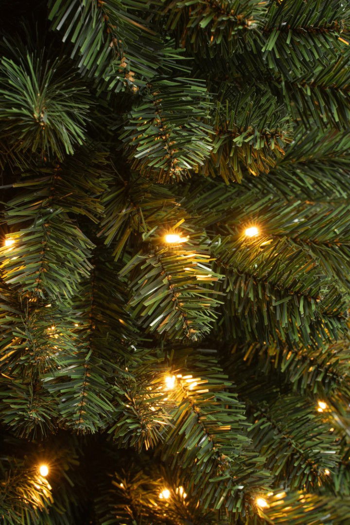 Black box Kunstkerstboom Charlton pilar groen H155 x dia. 48 cm met 90 LED warm wit  - 