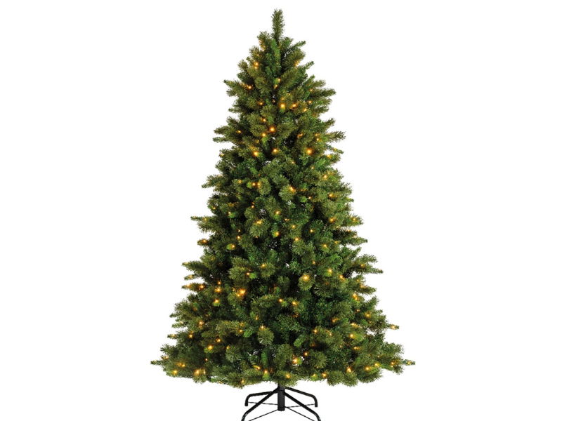 Everlands Edmonton prelit H180 D124 cm groen/war  - 
