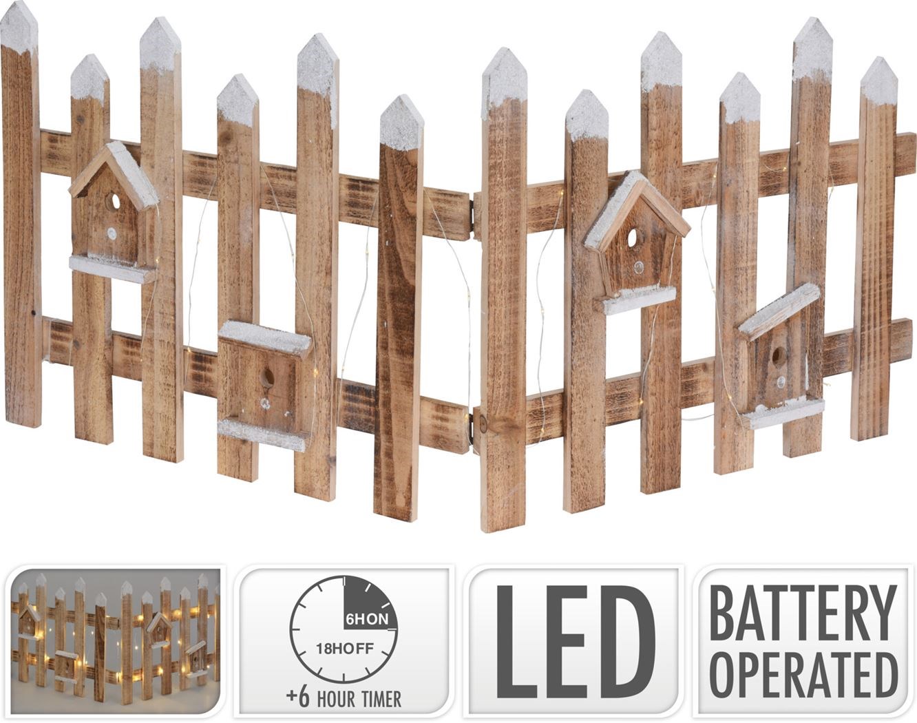 Ksd Hek met LED Bruin 98x40 cm  - 