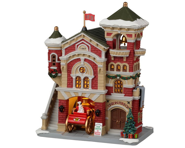 Lemax Union Fire Co. battery operated Led Kerst  - 