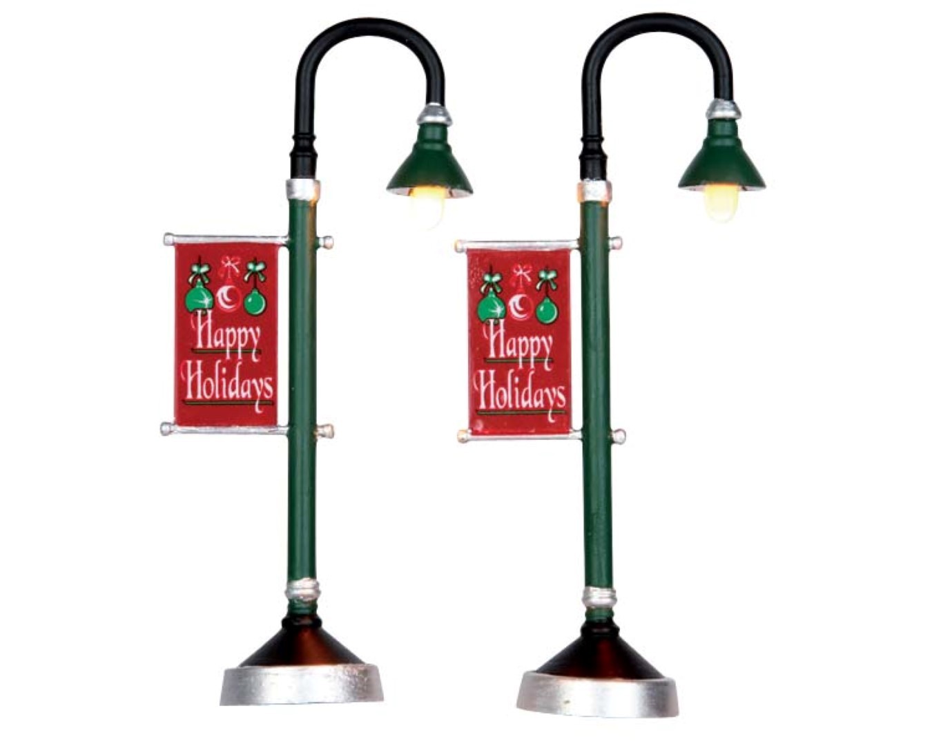 Lemax Kerstfiguur Municipal street lamp set of 2 b/o (4.5v)  - 